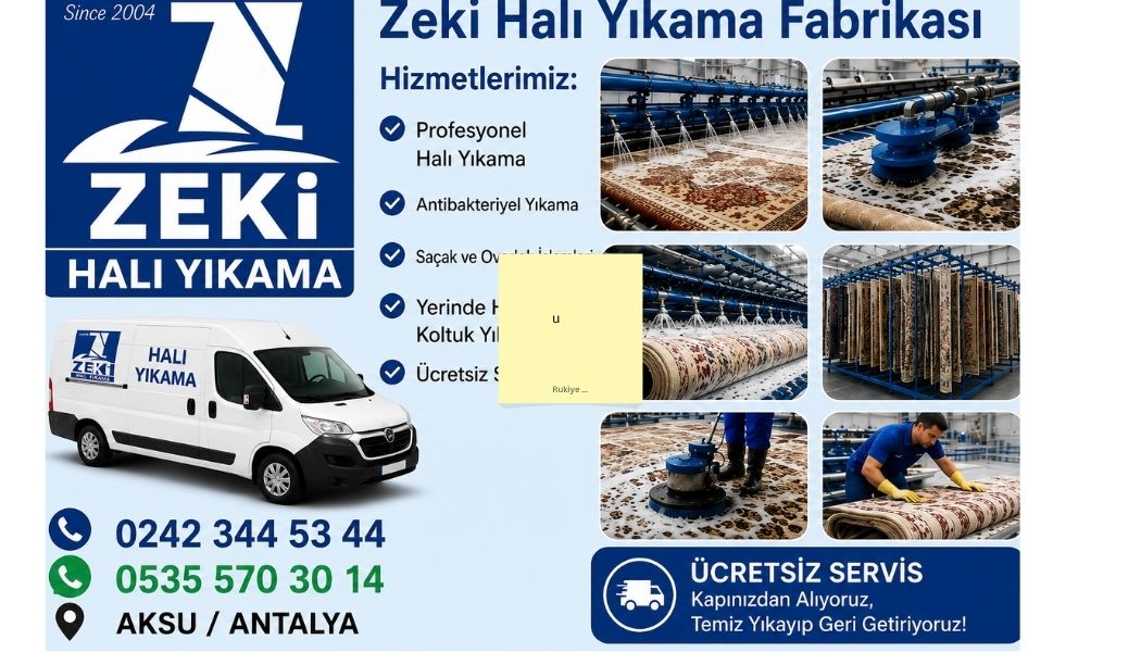 ANTALYA AKSU HALI YIKAMA HİZMETLERİ