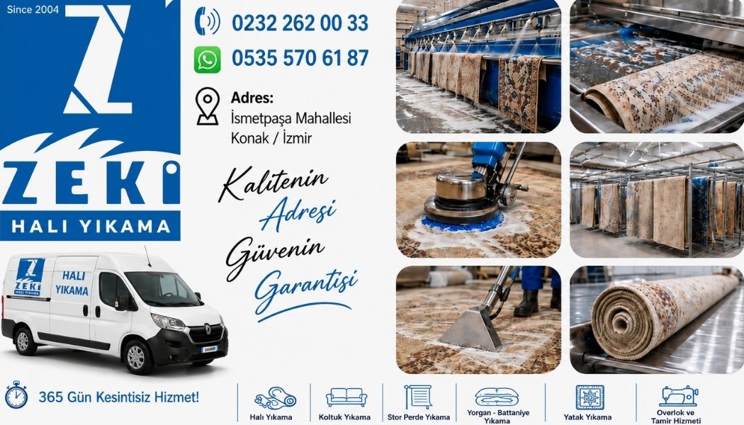 Konak İsmetpaşa Mahallesi'nde Profesyonel Halı Yıkama Hizmeti 