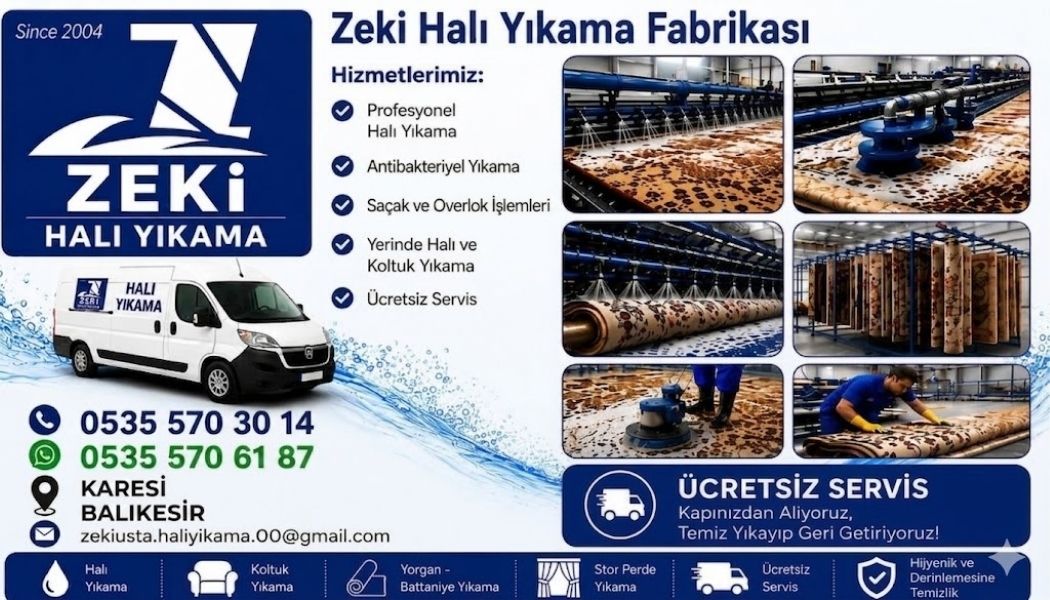 Karesi halı yıkama hizmeti