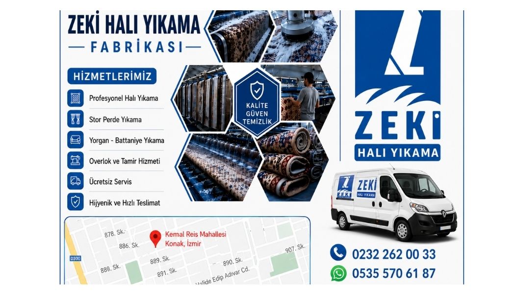 Konak Kemal Reis Mahallesi'nde Profesyonel Halı Yıkama Hizmeti 