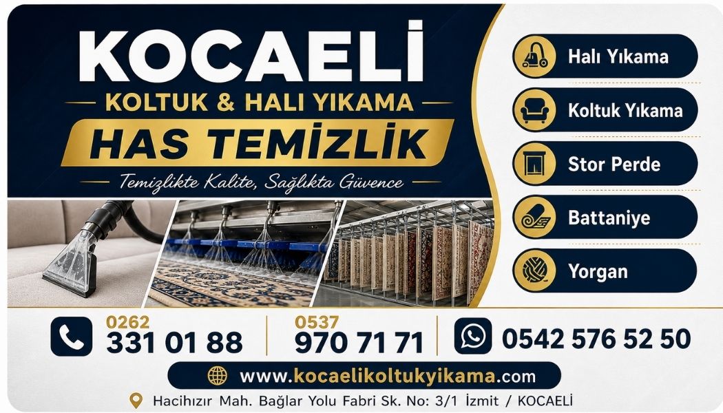 İzmit Yeşilova Mahallesi Halı Yıkama