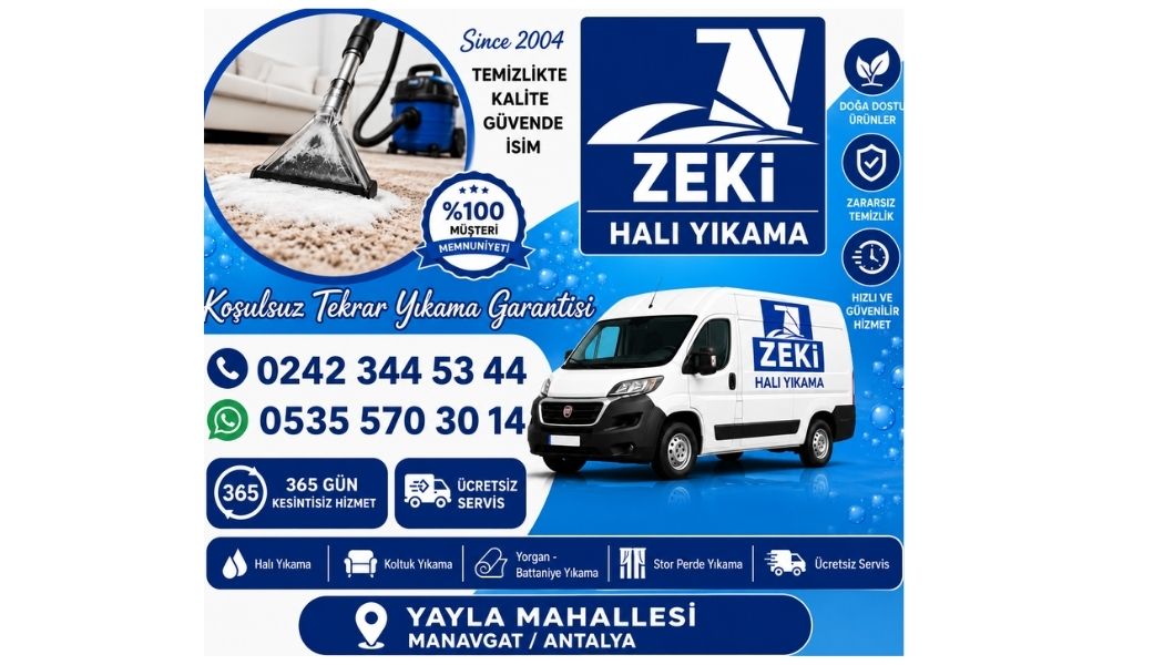 Manavgat Yayla Mahallesi Halı Yıkama Profesyonel Hizmetleri