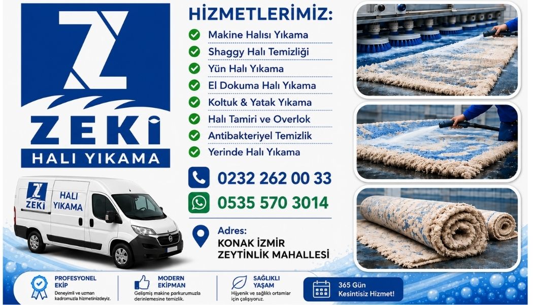 Konak Zeytinlik Mahallesi Halı Yıkama Profesyonel, Hijyenik ve Uygun Fiyatlı Çözümler
